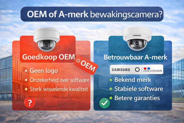 OEM bewakingscamera of A-merk? Dit moet u weten