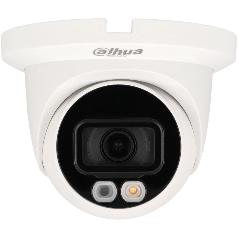 Dahua kleine dome camera met smart licht en Wizsense AI 4MP en PoE sd kaart