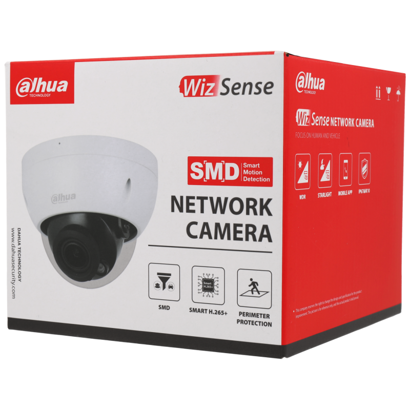 Dahua vandaalbestendige IP-camera met ingebouwde microfoon en 2MP