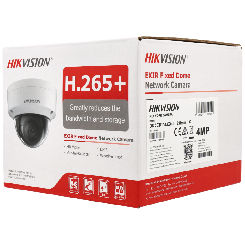 Hikvision Pro IP-camera met 4MP en vandaalbestendig