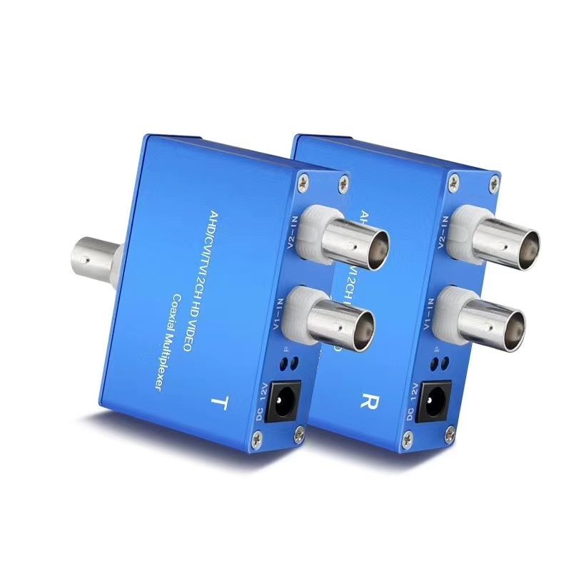 2 camera beelden over 1 coax kabel