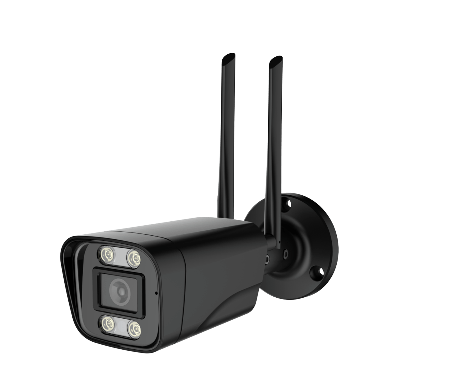 4G bullet simkaart beveiligingscamera zwart met menselijke detectie