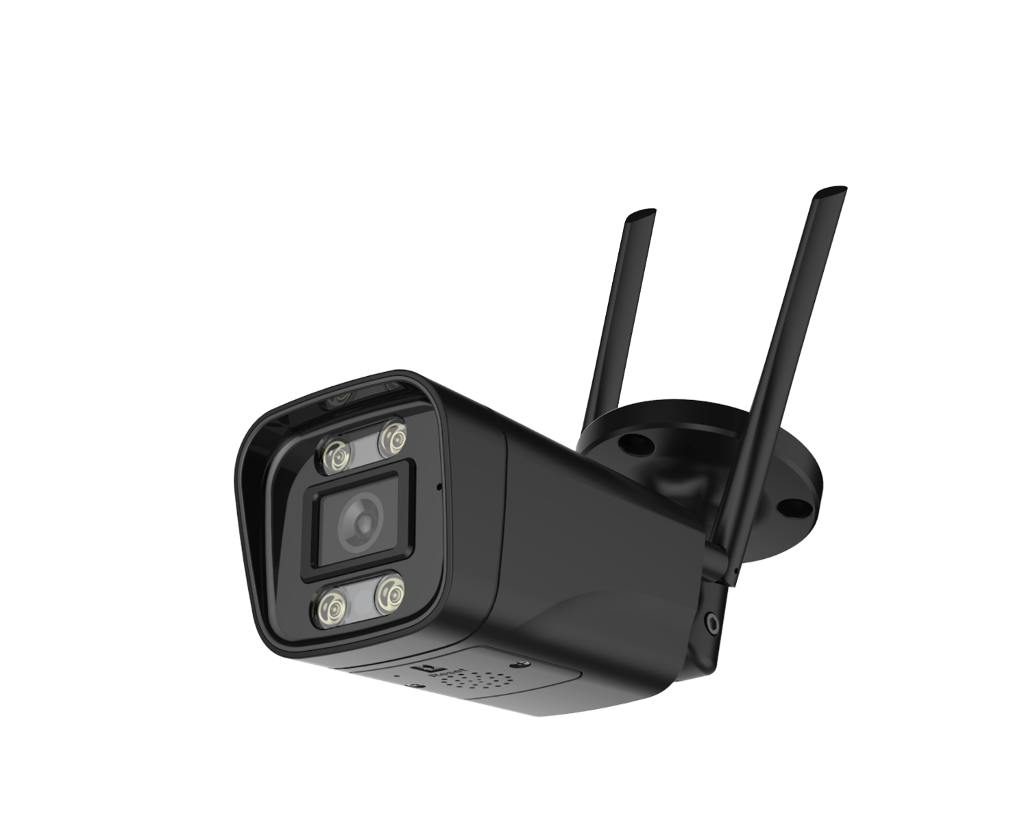 4G bullet simkaart beveiligingscamera zwart met menselijke detectie