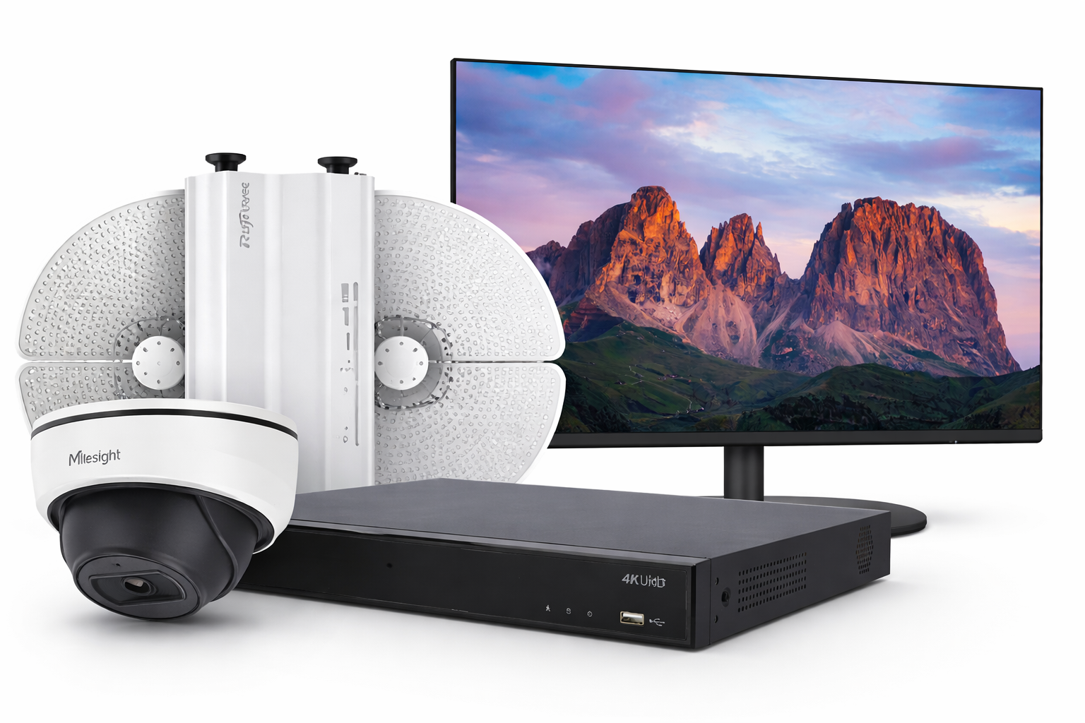 4K Cameraset met Draadloos Bereik tot 15 km