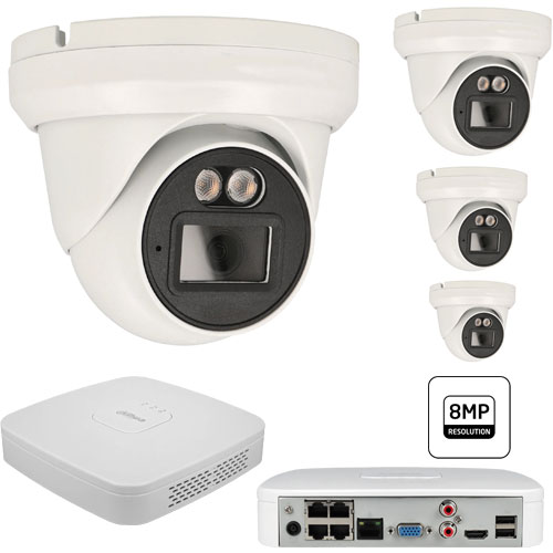 8 megapixel Dahua semi oem IP-camera pakket 40m nachtzicht