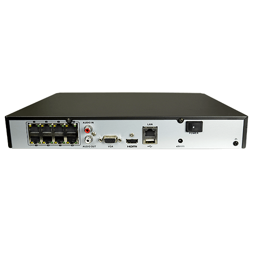 Hikvision NVR 8 ip poe kanalen, 8mp, 80mbps bandbreedte, 4k
