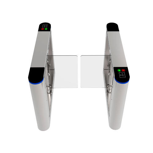 Acrylbarrière tourniquet openingstijden, teller, relaisingangen 600mm 