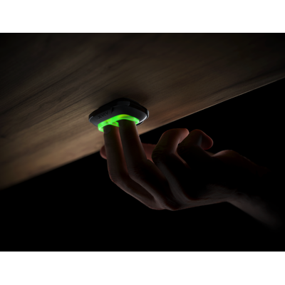 witte DoubleButton van ajax met 2 knoppen, ondersteund dubbel alarmbevestiging