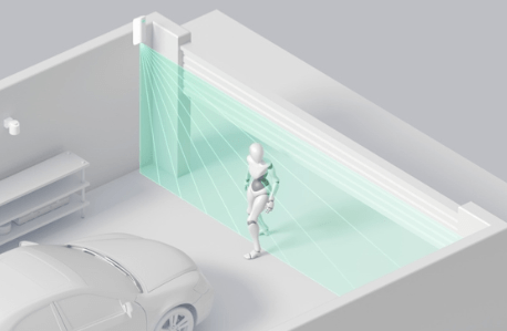 ajax bewegingssensor MotionProtect Curtain wit, Huisdiervriendelijk, draadloos