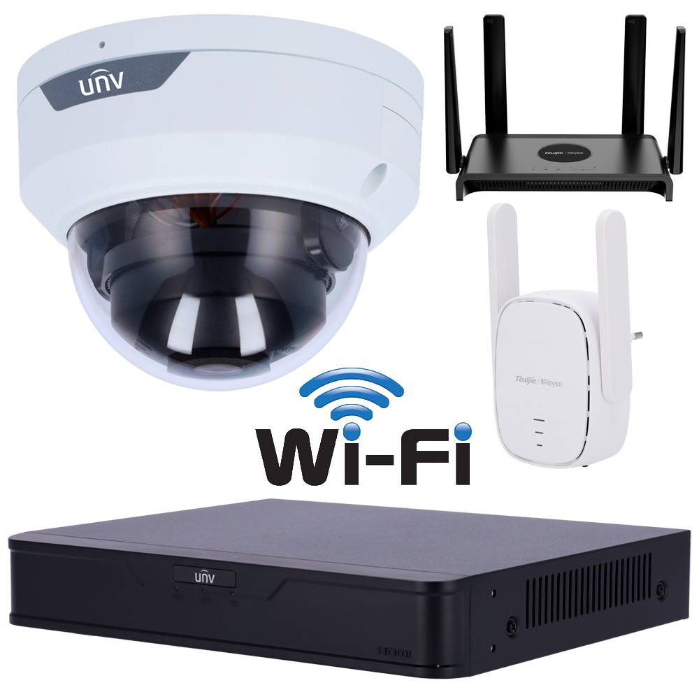 Camerasysteem eigen Wi-Fi met router en extender