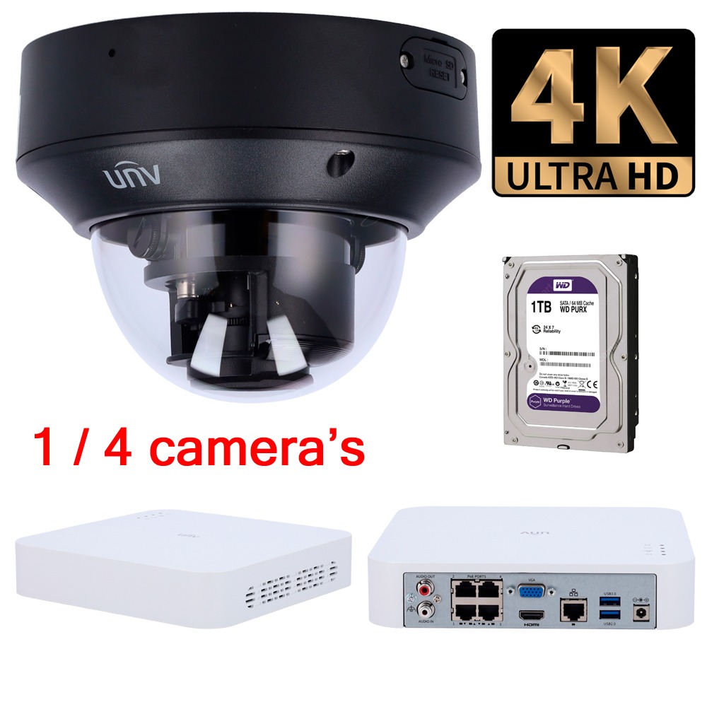 CCTV-camera set van 8MP, nu uitgerust met een varifocale motorzoomlens