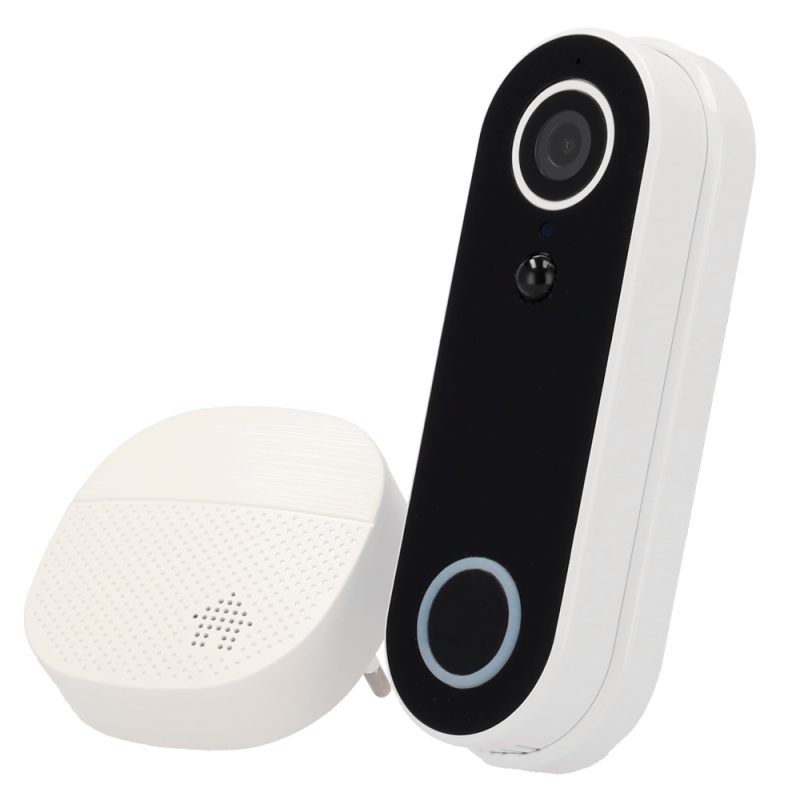 Deurbel camera met externe gong en aanwezigheidsdetectie