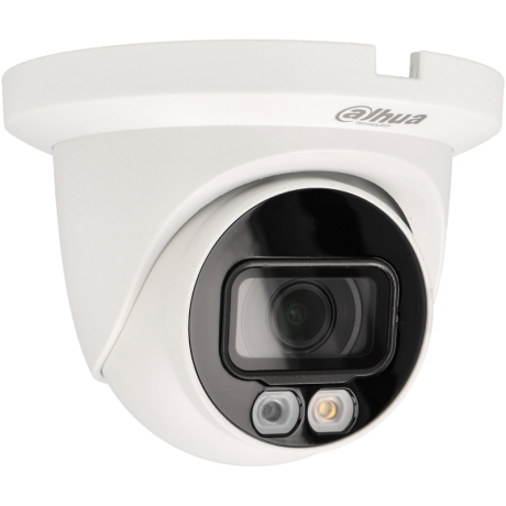 Dahua kleine dome camera met smart licht en Wizsense AI 4MP en PoE sd kaart