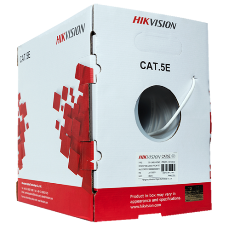 Hikvision CAT5E netwerkkabel 305m UTP PVC afbeelding