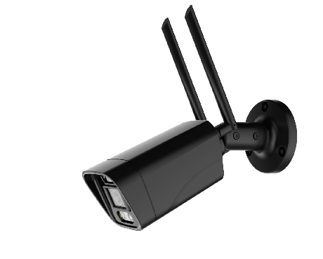 4G bullet simkaart beveiligingscamera zwart met menselijke detectie