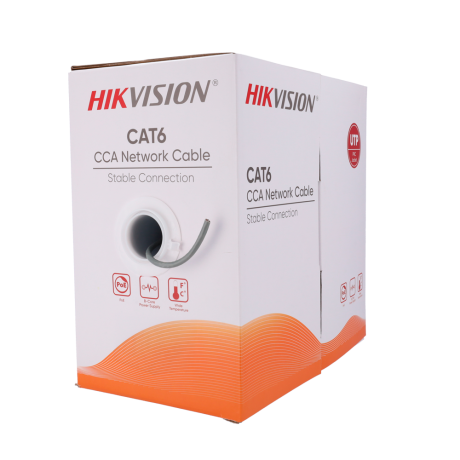 Hikvision CAT6 netwerkkabel 305m UTP PVC afbeelding