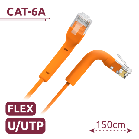 Safire CAT6A netwerkkabel 1.5m UTP TPE oranje afbeelding