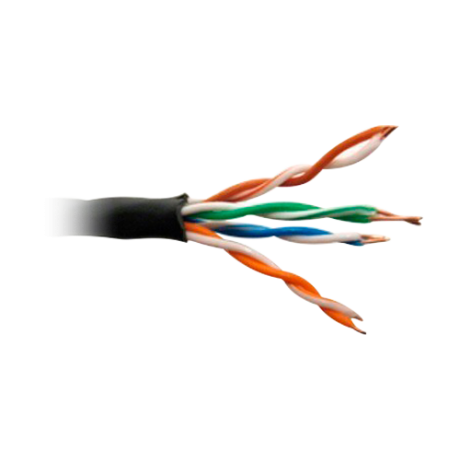 Safire CAT5E netwerkkabel 305m UTP PE zwart afbeelding