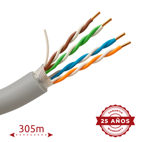 Safire CAT5E netwerkkabel 305m F/UTP PVC afbeelding