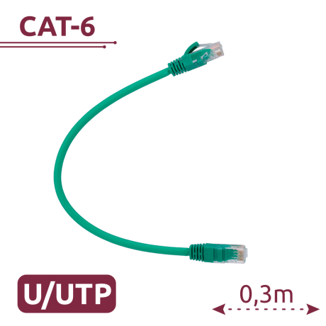 Safire CAT6 netwerkkabel 0.3m UTP LSZH groen afbeelding