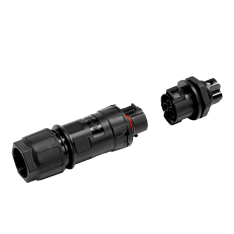 Stroomkabel AC solar connector 3 pins 0.3m afbeelding