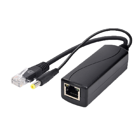 Poe splitter voor IP-camera zonder PoE DC12V uit 48DC in