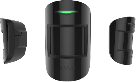 ajax MotionProtect Plus bewegingssensor zwart, nauwkeurige detectie bij hitte, Microgolfsensor 
