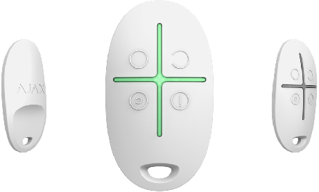 AJ-SPACE-W afstandsbediening met paniekknop van Ajax