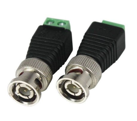 BNC mannetje naar jack connector met schroefverbinding