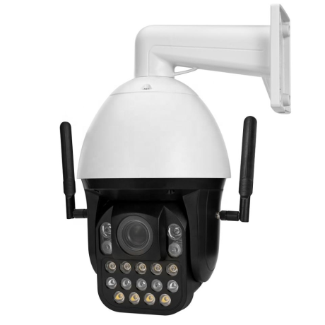 Beweegbare Wi-Fi PTZ AI detectie 100m dubbel nachtzicht audio
