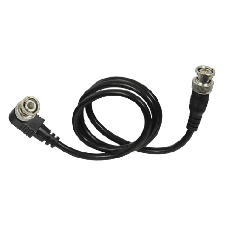 Coaxiale 0,60m kabel RG59 met 1 haakse BNC connector