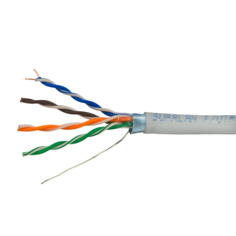 CAT6 netwerkkabel 305m F/UTP PVC wit/grijs afbeelding