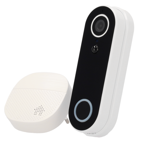 Deurbel camera met externe gong en aanwezigheidsdetectie