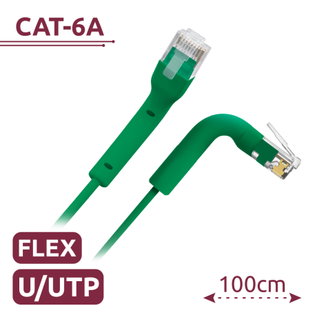 Safire CAT6A netwerkkabel 1m UTP TPE groen afbeelding