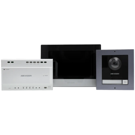 Hikvision DS-KIS702Y-P 2-draads IP video-intercom kit villa