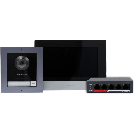 Hikvision DS-KIS602 IP video-intercom kit met PoE villa
