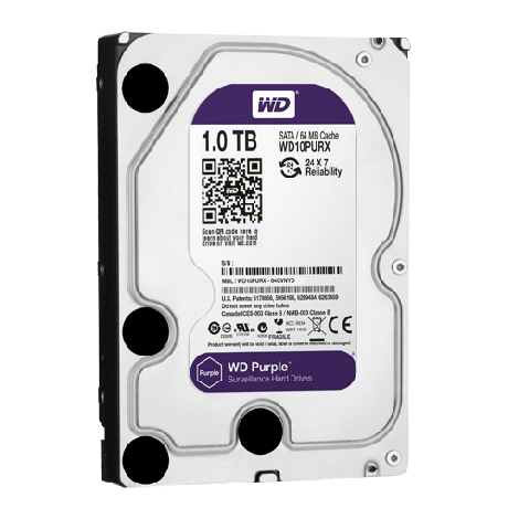 Western digital purple surveillance harddisk 1TB - 1000GB