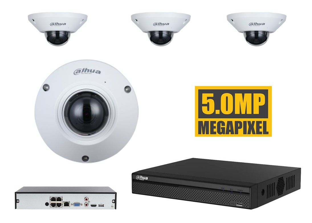 Dahua set met fisheye camera met veel smart functies zoals klantenteller