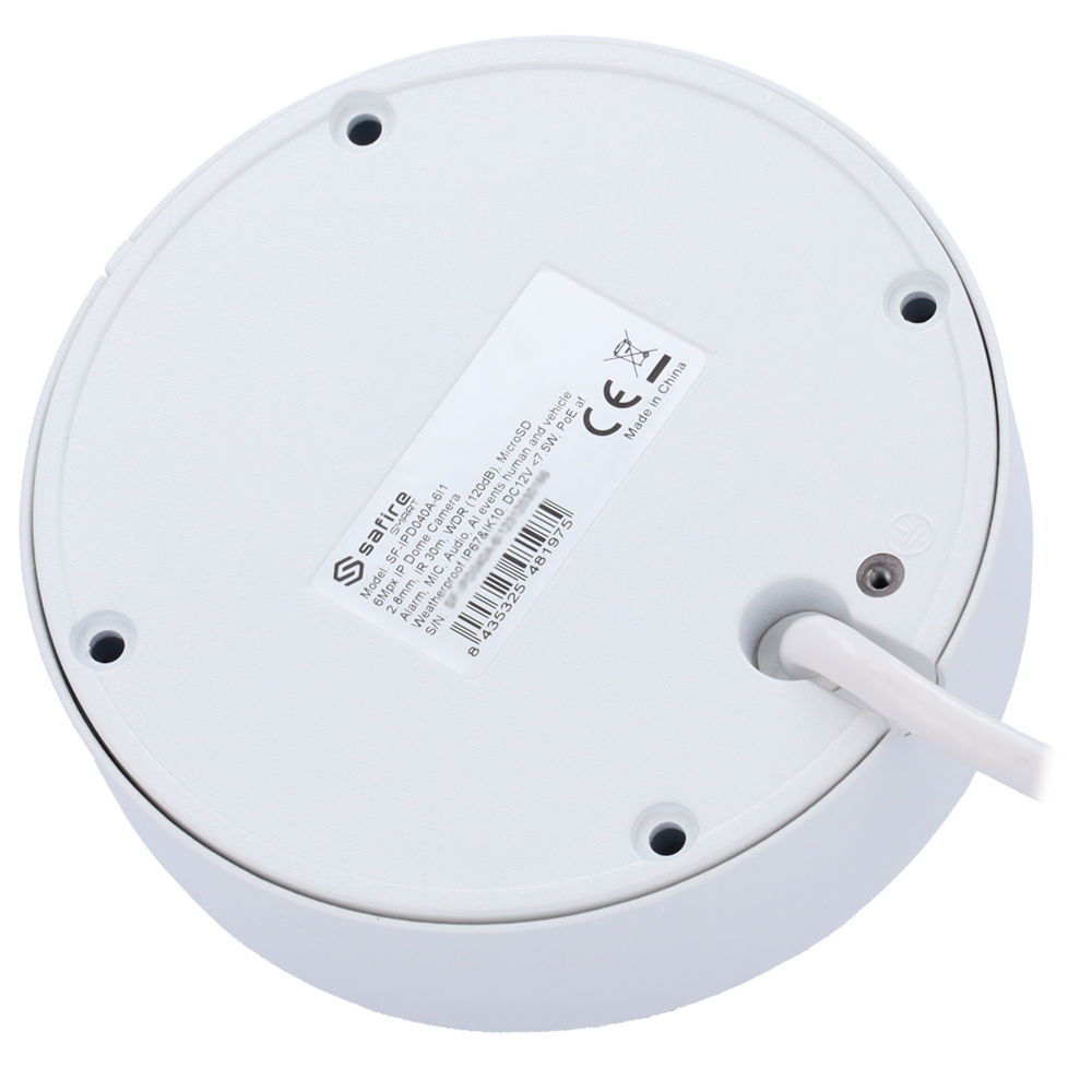 Safire Smart SF-IPD040A-6I1 6MP Dome Camera AI en Starlight