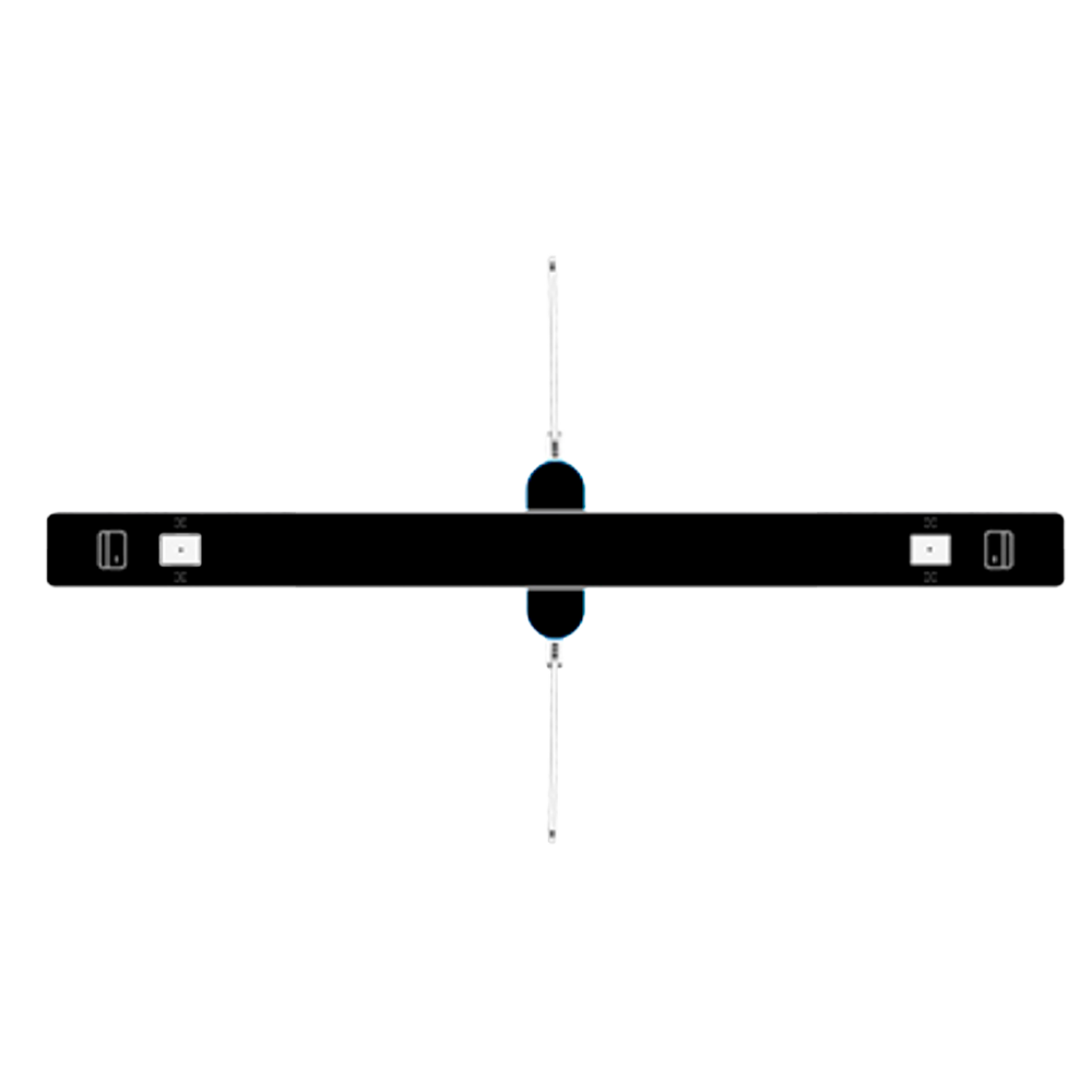 Gemotoriseerde dubbele draaipoort met twee gangpaden, bidirectioneel 900mm