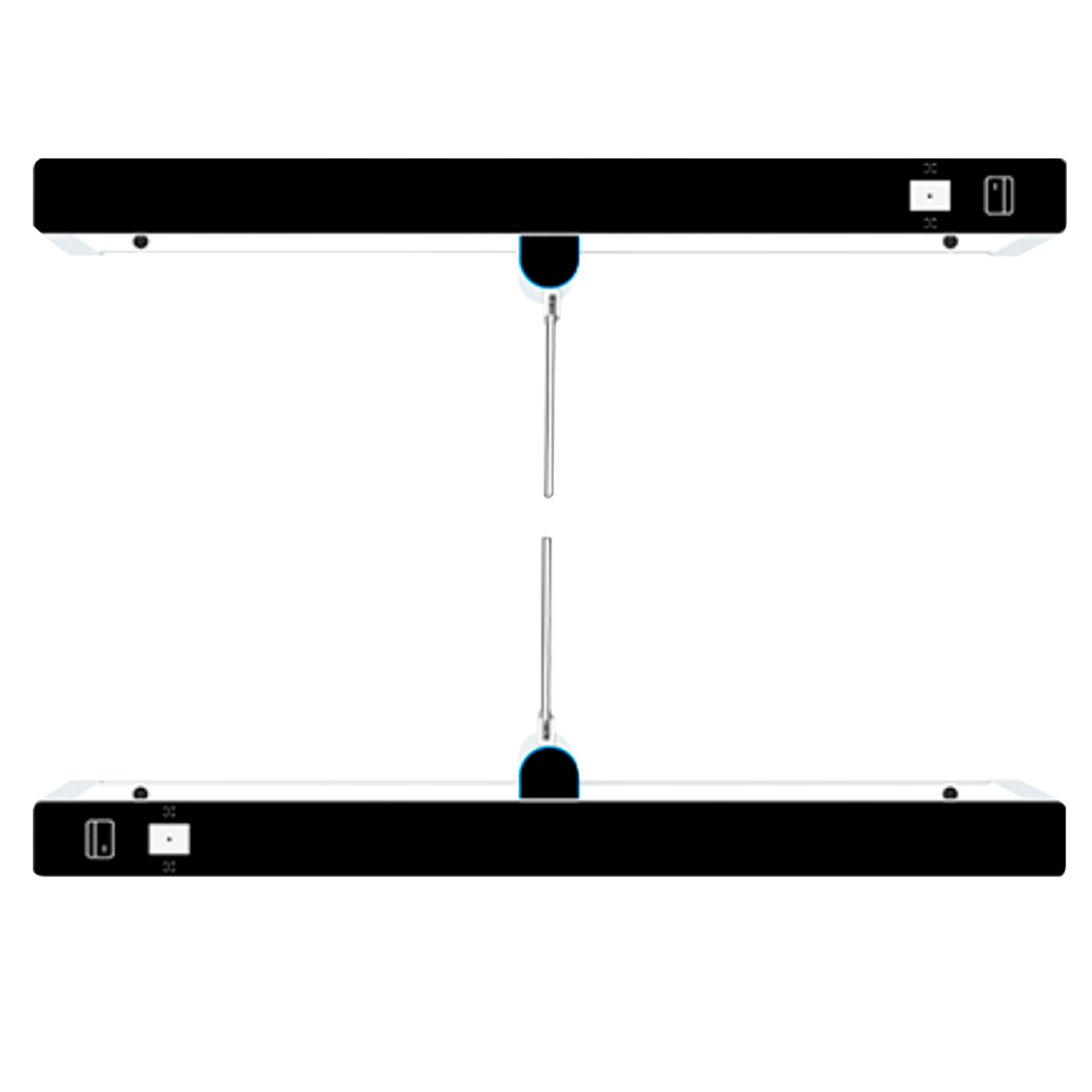 Grote dubbele toegangspoort geschikt voor mensen met een beperking 900mm
