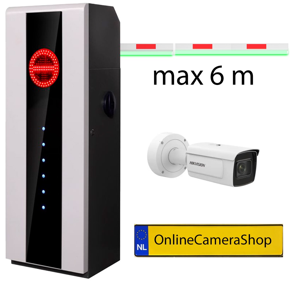 Kentekencamera met slagboom automatisch openen bij kenteken registratie