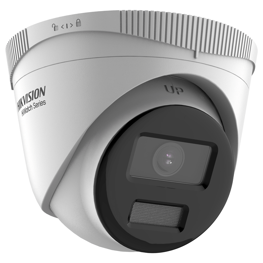 Hikvision IP camera met 4MP resolutie en kleurenbeeld door wit licht