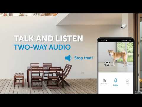 Smart camera met 2-weg audio, Wifi en geweldig 2K beeld