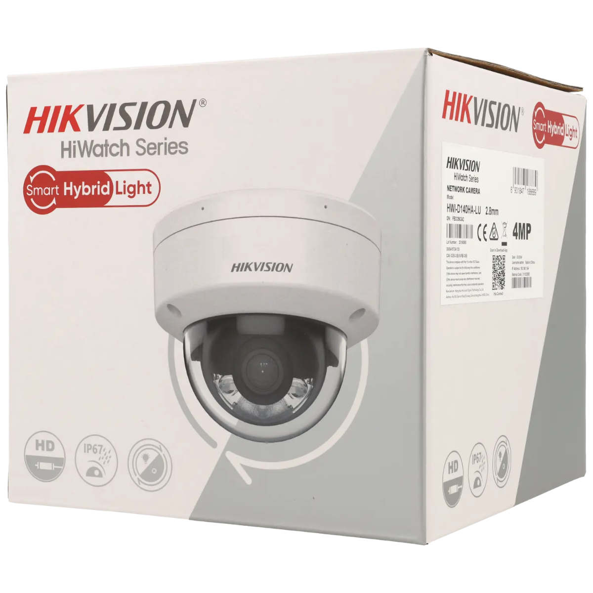 Hikvision HiWatch HWI-D120HA-LU 2MP Camera AI en Starlight