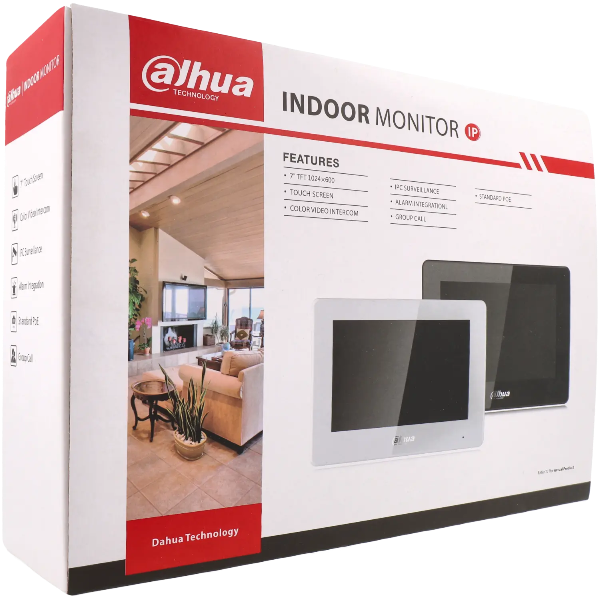 Dahua VTH5422HB 2-draads video-intercom monitor 7 inch IP