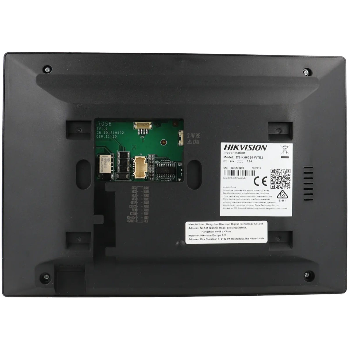 Hikvision DS-KH6320-WTE2 Wifi video-intercom monitor 7 inch