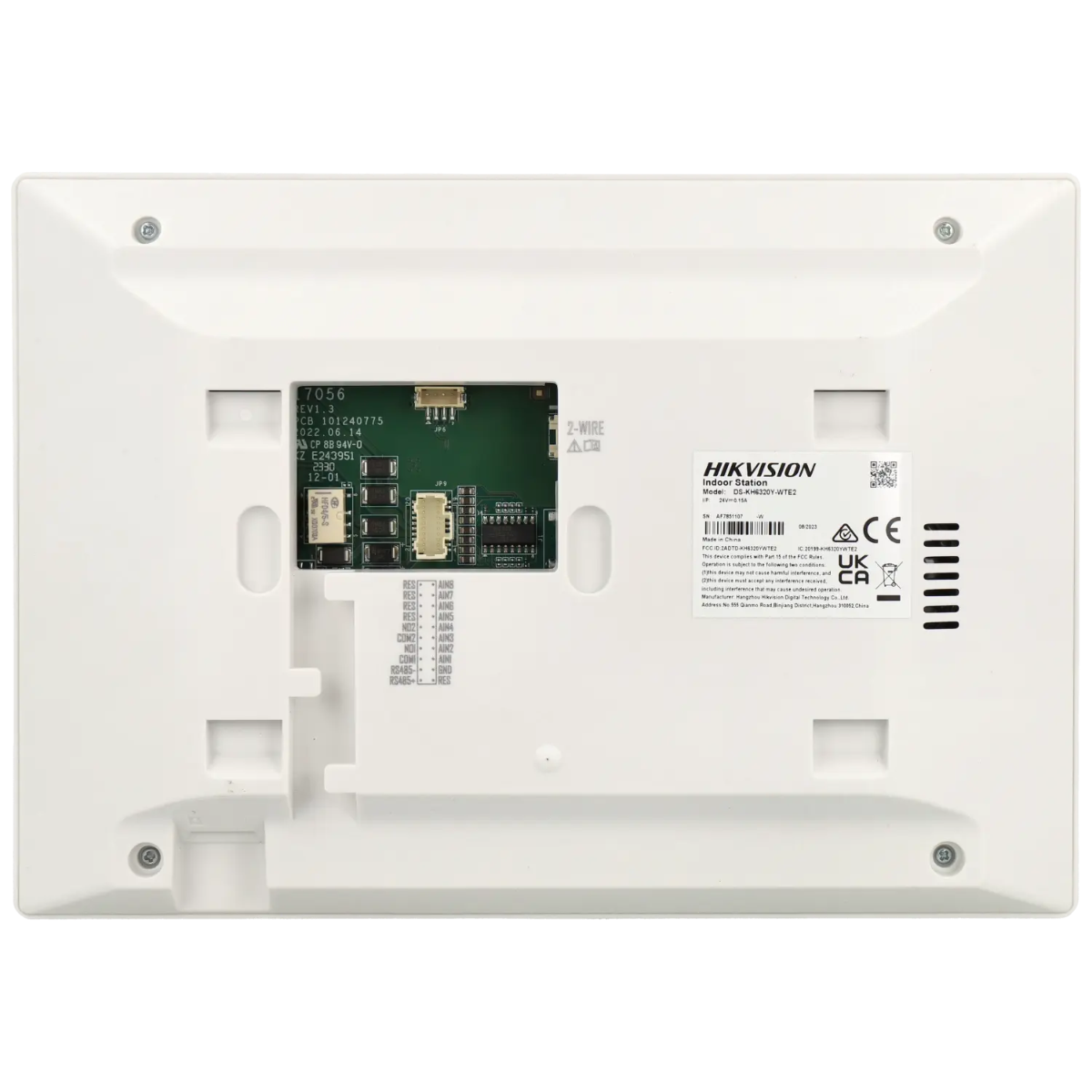 Hikvision DS-KH6320Y-WTE2-W 2-draads video intercom 7" Wifi