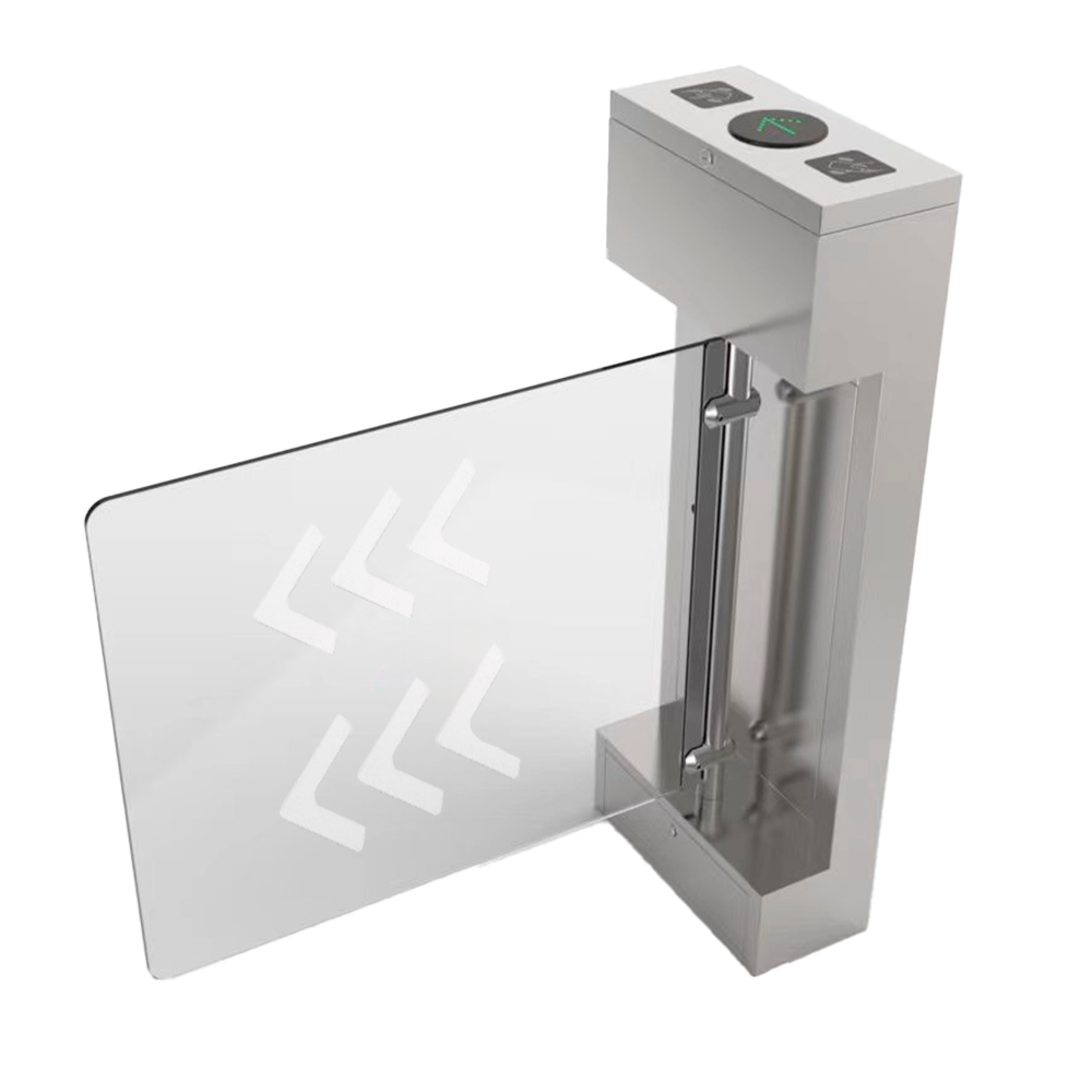 Individuele gemotoriseerde draaipoort status LED indicatie noodmode