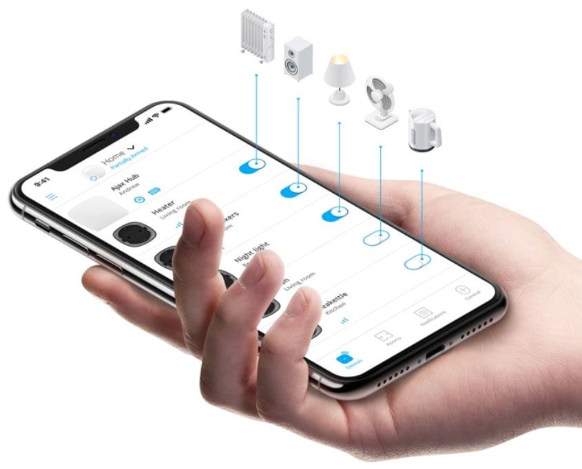 Ajax AJ-SOCKET/Z stopcontact voor automatisering met overbelastingsbeveiliging